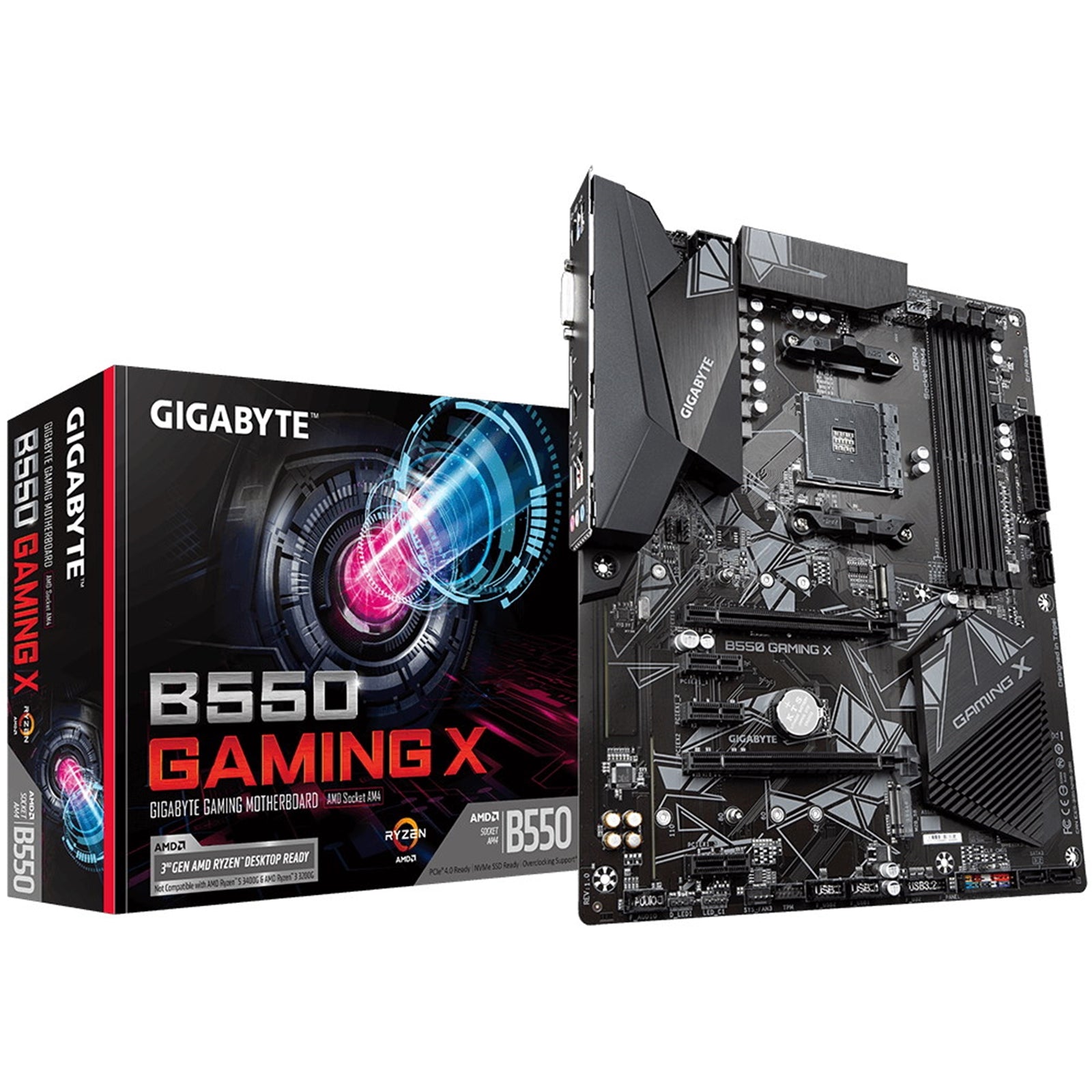 Gigabyte B550 GAMING X V2 ATX AM4 Motherboard DDR4 PCIe 4.0 Gigabyte B550 GAMING X V2 ATX AM4 Motherboard DDR4 PCIe 4.0